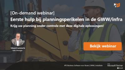 Webinar: Planning in de GWW/infra