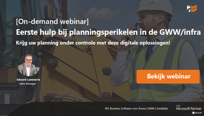 Webinar: Planning in de GWW/infra