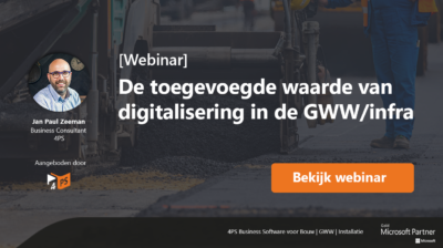 Digitalisering in de GWW/infra