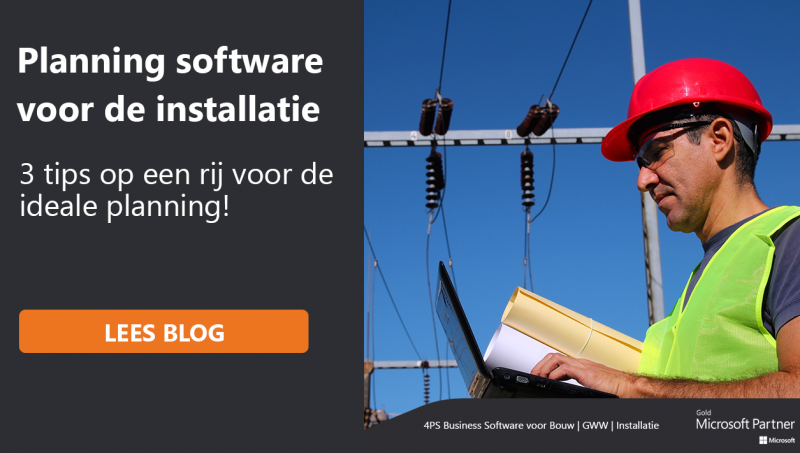 Planning software voor uw installatiebedrijf