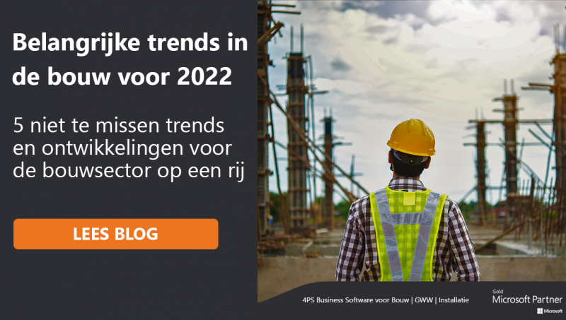 5 belangrijke trends in de bouw in 2022