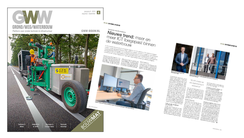 Meer ICT toegepast binnen de waterbouw